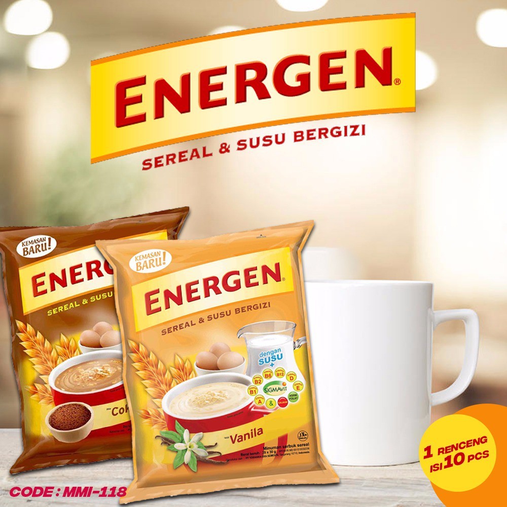 

Energen Susu Sereal Aneka Rasa 10 sachet@ 35gr