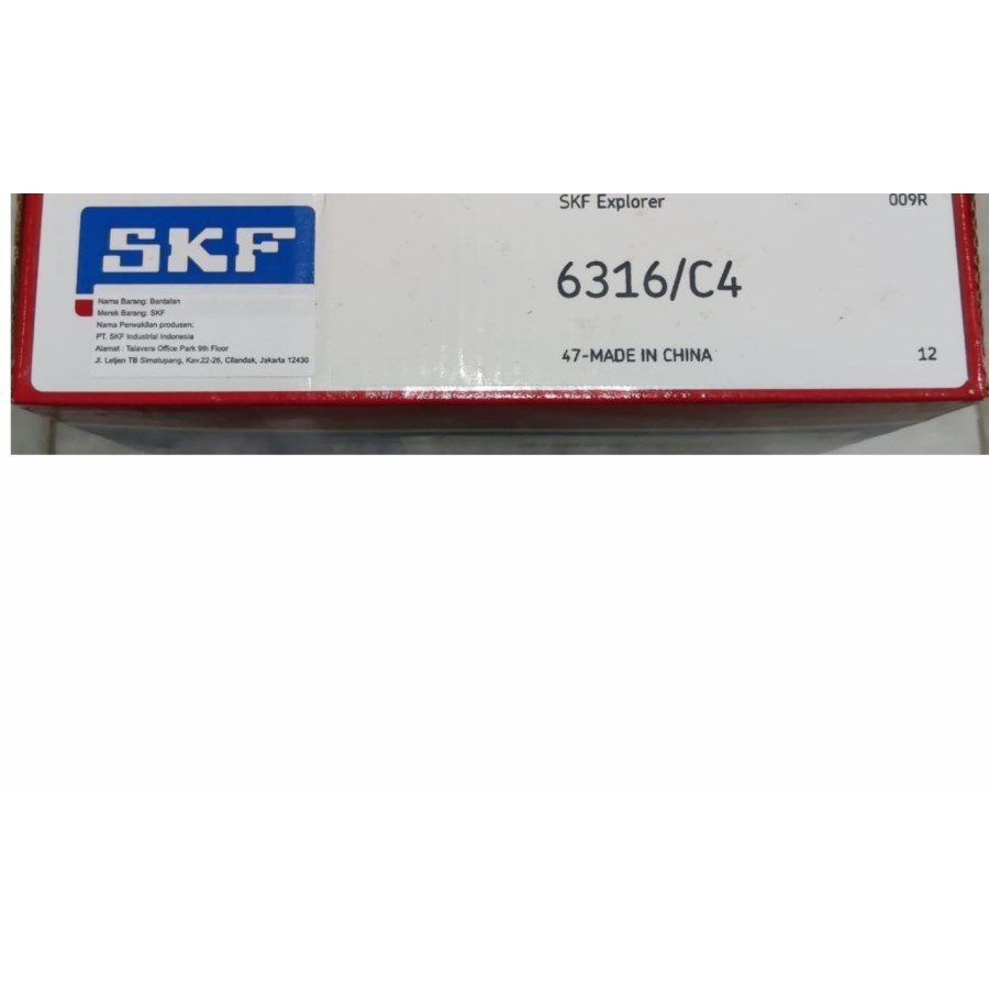 BALL BEARING 6316/C4 6316 C4 SKF ORIGINAL