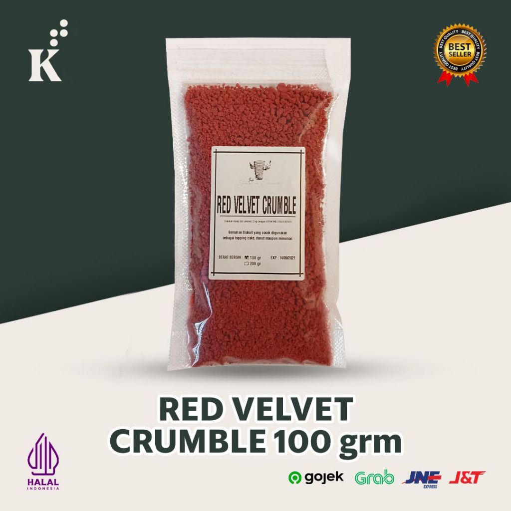 

Topping Red Velvet Crumble 100 Gram Javaland