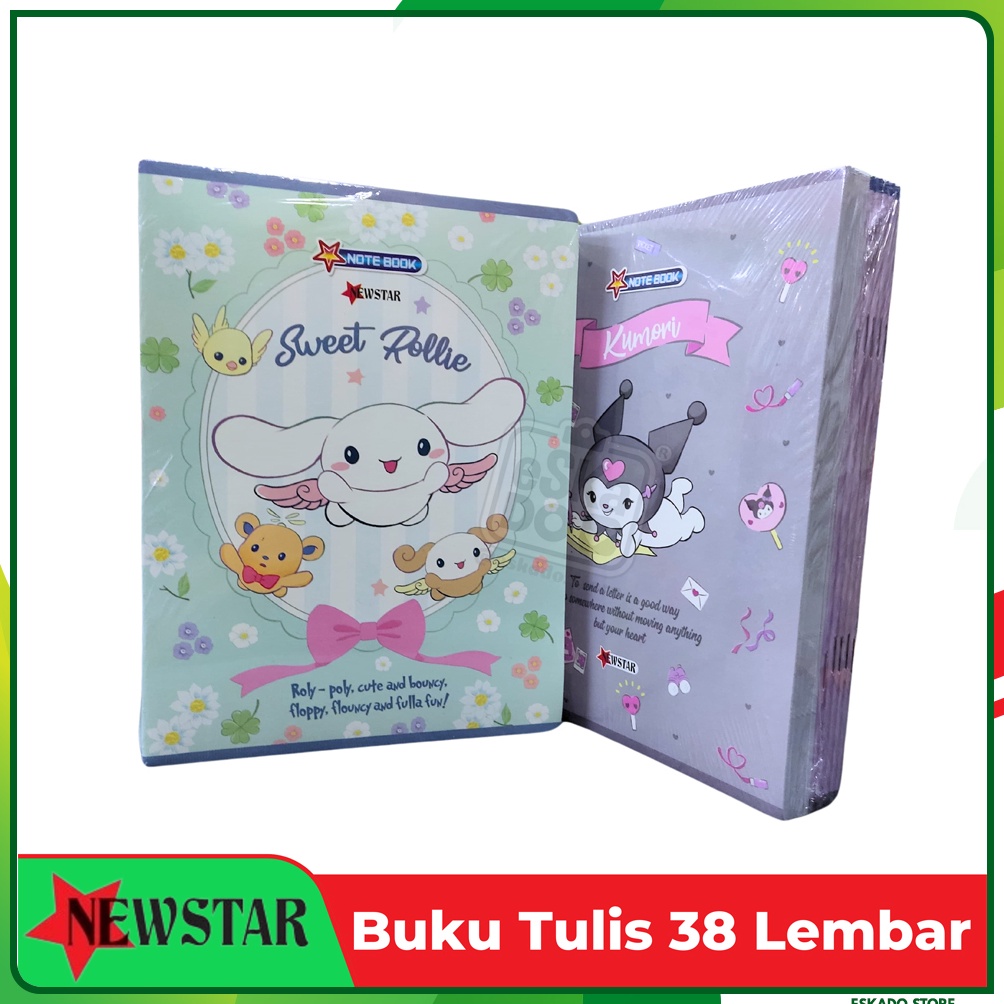

KODE PRODUK DSQRK7645 Buku Tulis Quarto 38 Lembar Buku Tulis New Star Motif Lucu