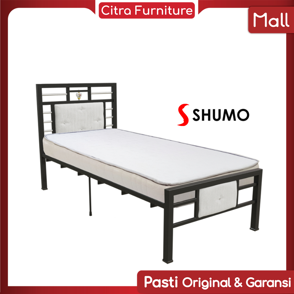 Citra Furniture SHUMO ® Ranjang Besi Minimalis|Dipan Besi|Rangka Tempat Tidur Springbed Kasur100X200