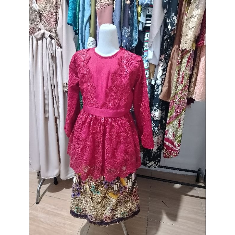 KEBAYA ANAK PEREMPUAN MODERN BERUKAT ANAK TK SD SETELAN KEBAYA ANAK