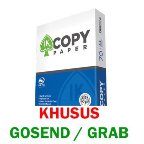 

KODE PRODUK ZHTGH3359 GrabGojek Kertas Fotocopy Print IK Copy Paper A4 7 gr RIM