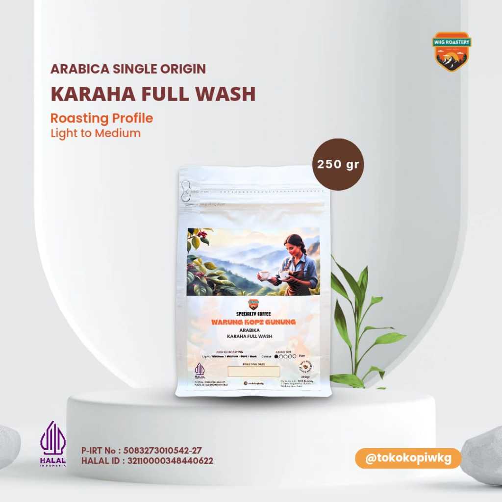 

Kopi Arabica Karaha Full Wash 250 Gr Biji Kopi Utuh Arabica Karaha Kopi Bubuk Arabica