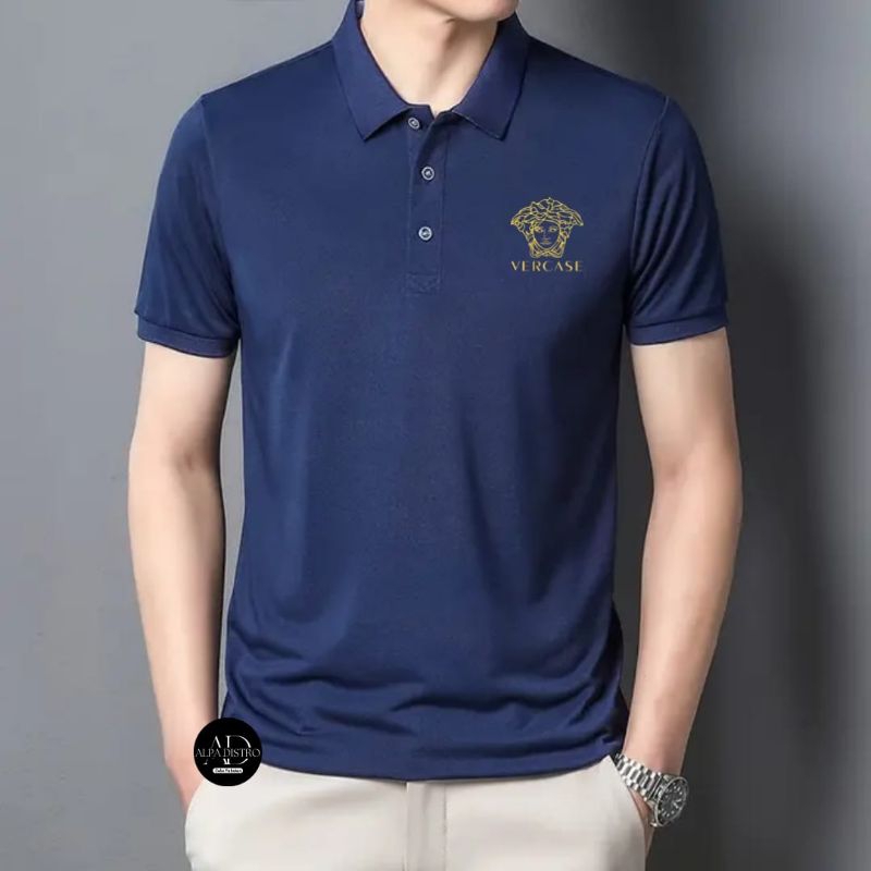 Kaos kerah polo shirt FERKASE lengan pendek pria / Kaos pria / Kaos kerah remaja keginian