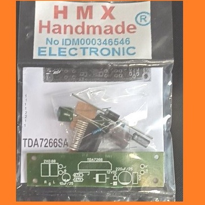 KF7 KIT Power Amplifier DC12V 2A TDA7266SA Stereo 2x4W  belum solder