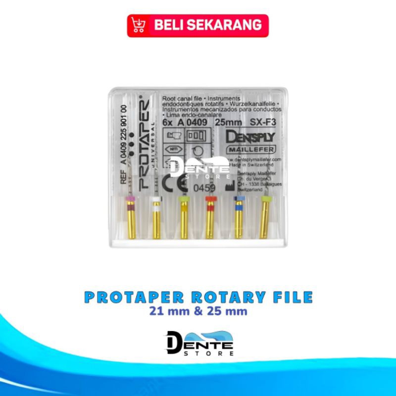 PROTAPER ROTARY SYSTEM ENDOMOTOR NITI FILE SX-F3