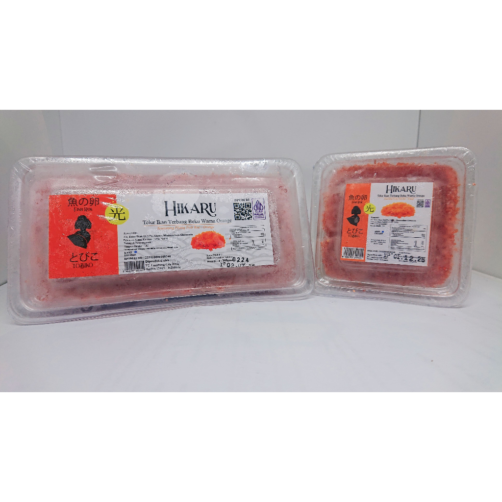 

TOBIKO ORANGE FLYING FISH ROE | TOBIKO HIKARU | TELUR IKAN SUSHI HALAL 50 GRAM DAN 500 GRAM