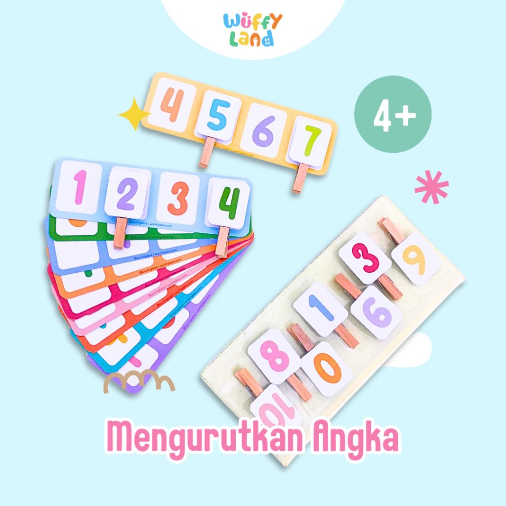 Wuffyland Belajar Mengurutkan Angka 0 - 10 Pra Matematika Urutan Angka Menyenangkan