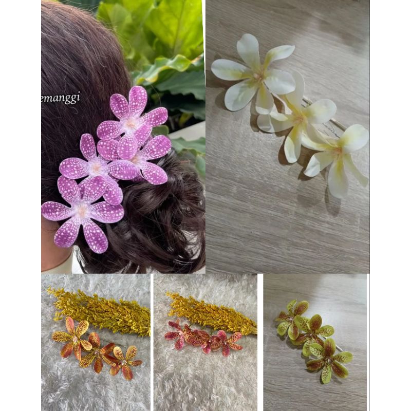 semanggi anggrek macan/semanggi bali/semanggi kecil/semanggi anggrek/aksesoris rambut