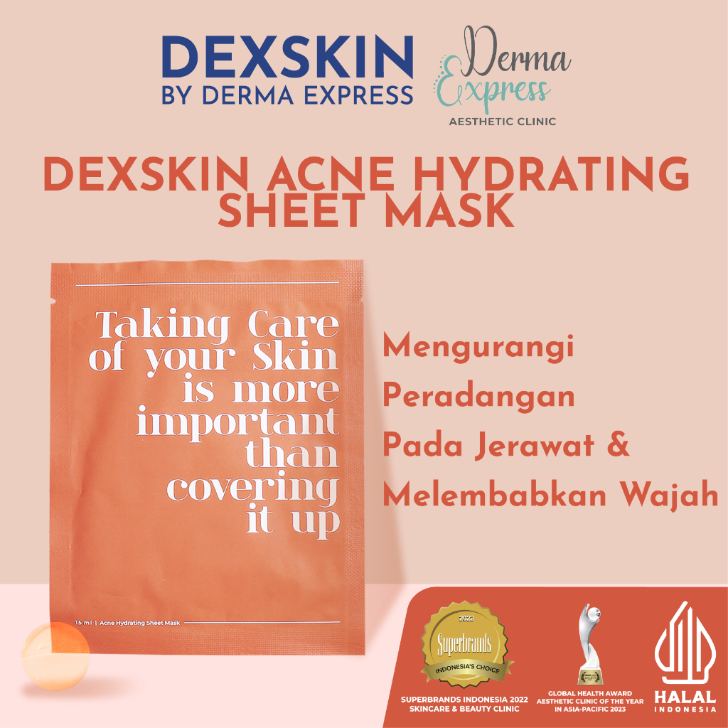 Derma Express Acne Hydrating Sheet Mask (masker wajah)