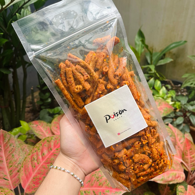 

KRUPUK USUS PEDAS POISON SNACK (250gr)