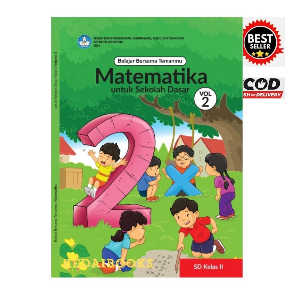 Buku Kelas 2 Belajar Bersama Temanmu Matematika  SD Kelas Volume 2 Kurikulum Merdeka
