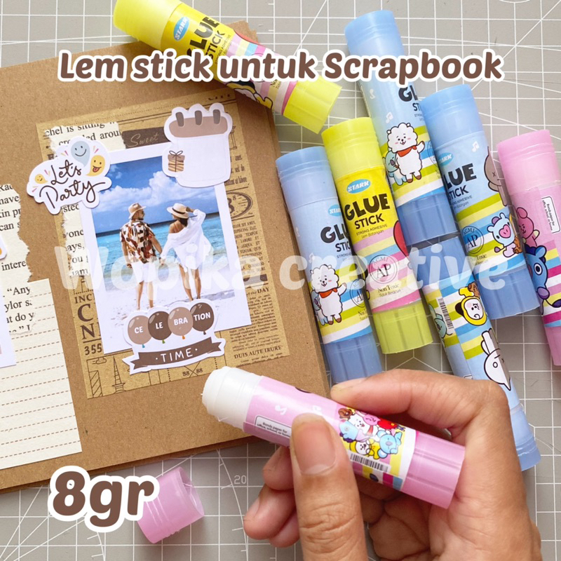 

LEM STICK 8Gr UNTUK SCRAPBOOK | glue lem, glue stick