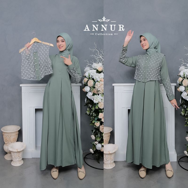 Dress SABRINA Dress Brukat Ori ANNUR