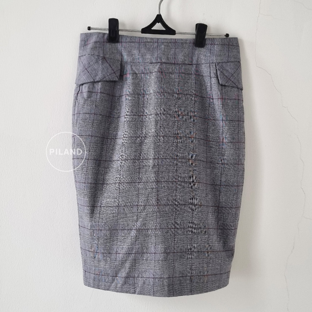 SOLEMIO Preloved Rok Wanita Span Grey