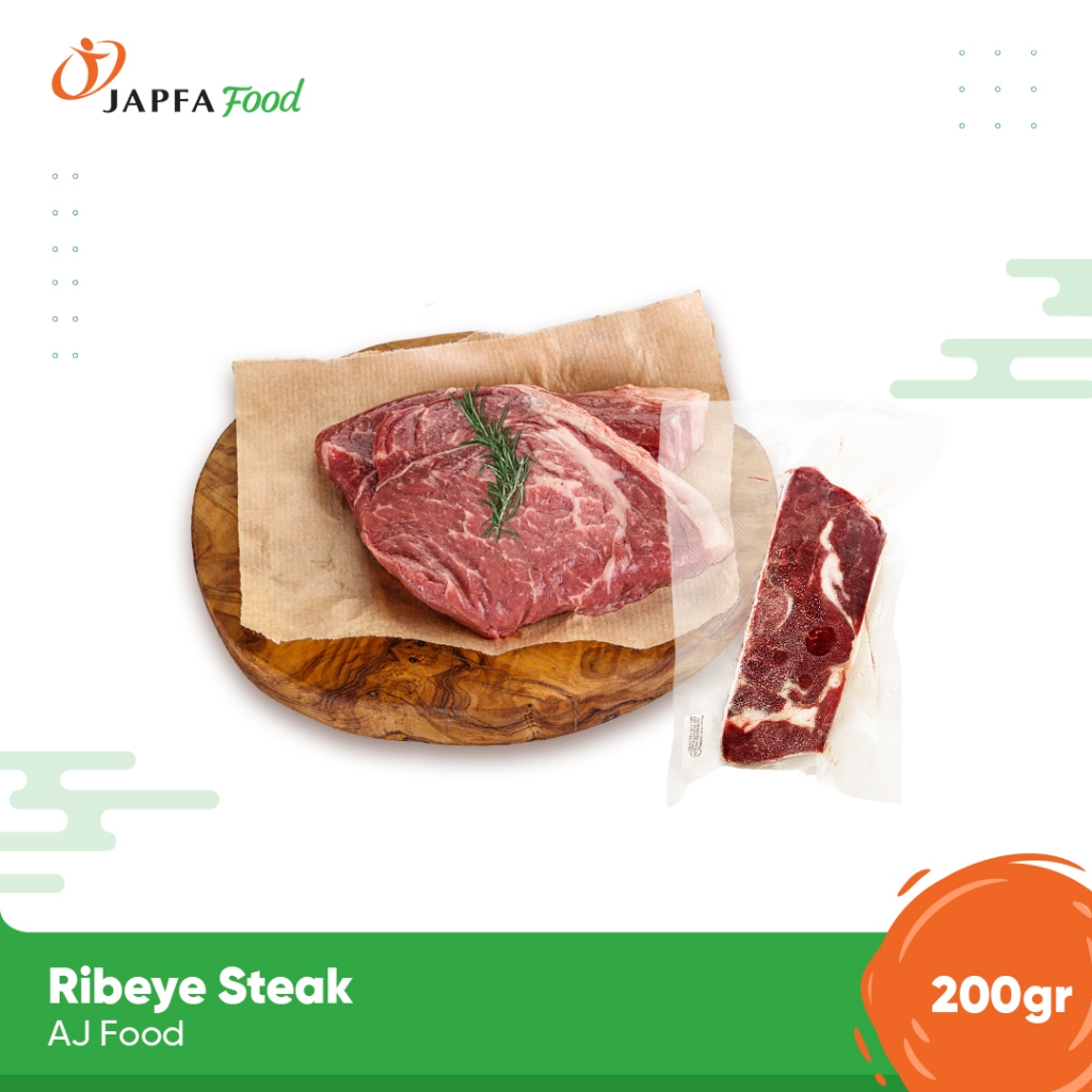 

AUS Ribeye Beef Steak Cut / Daging Sapi Australia Ribeye 200gr