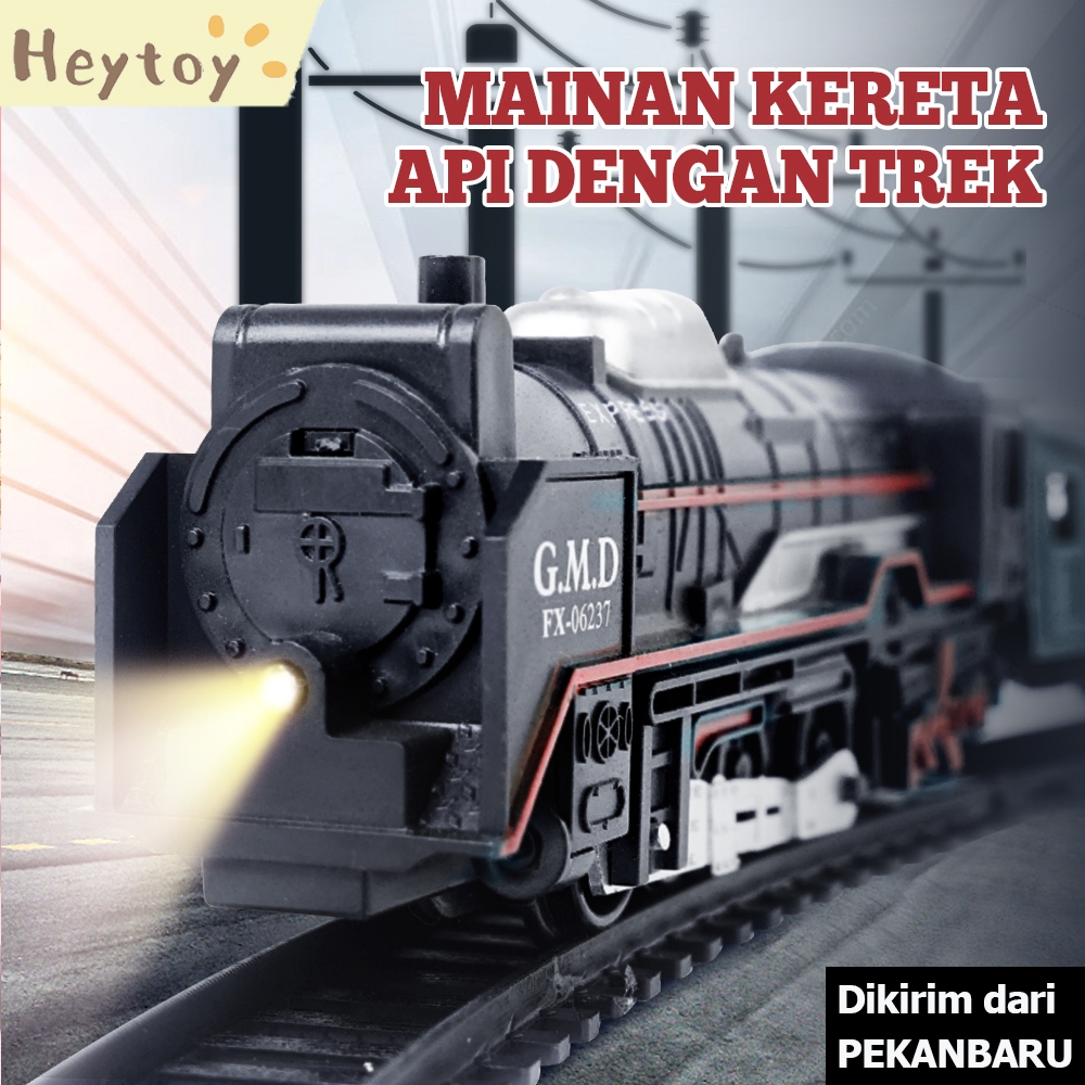 Mainan Anak Kereta Api Rail King Kereta Api Rel Panjang Kereta Api Mainan Kereta Api Anak Laki Laki 