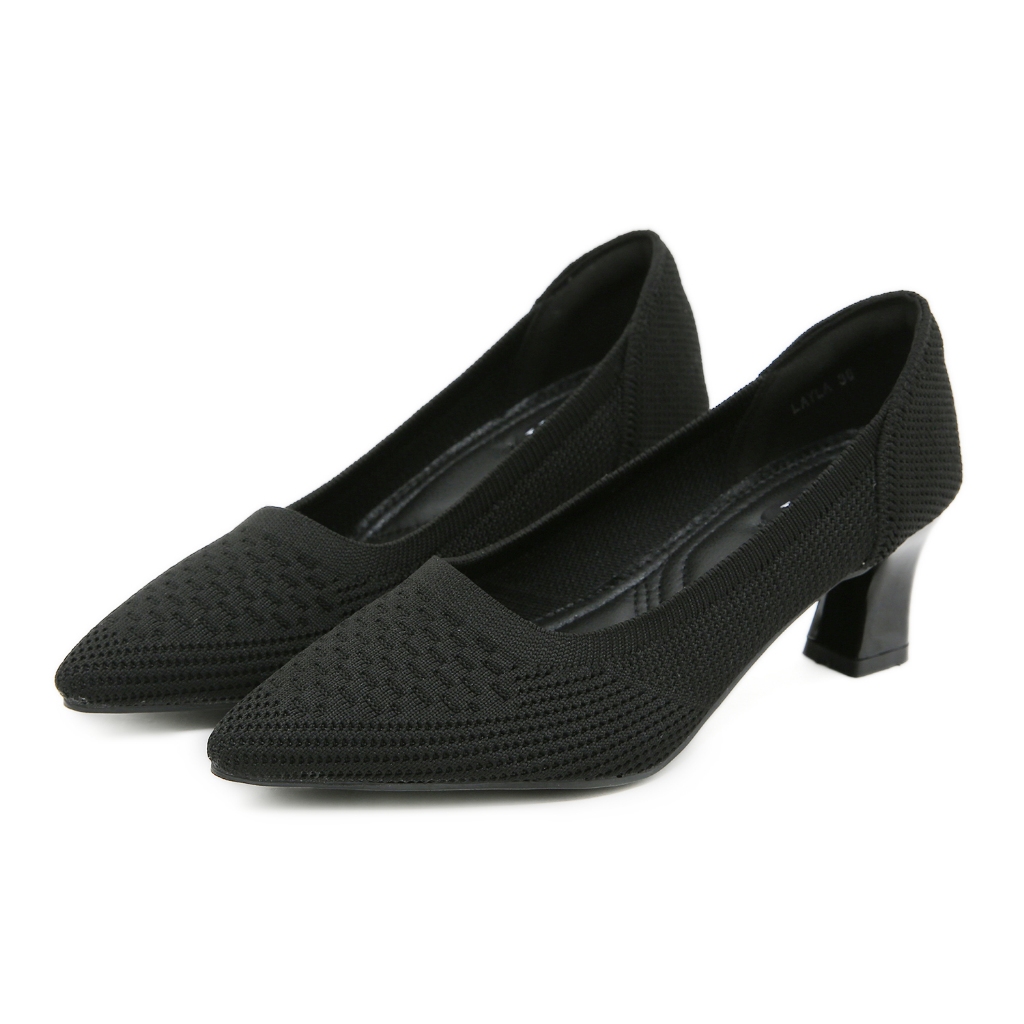 Bozka sepatu wanita rajut LAYLA 5cm heels