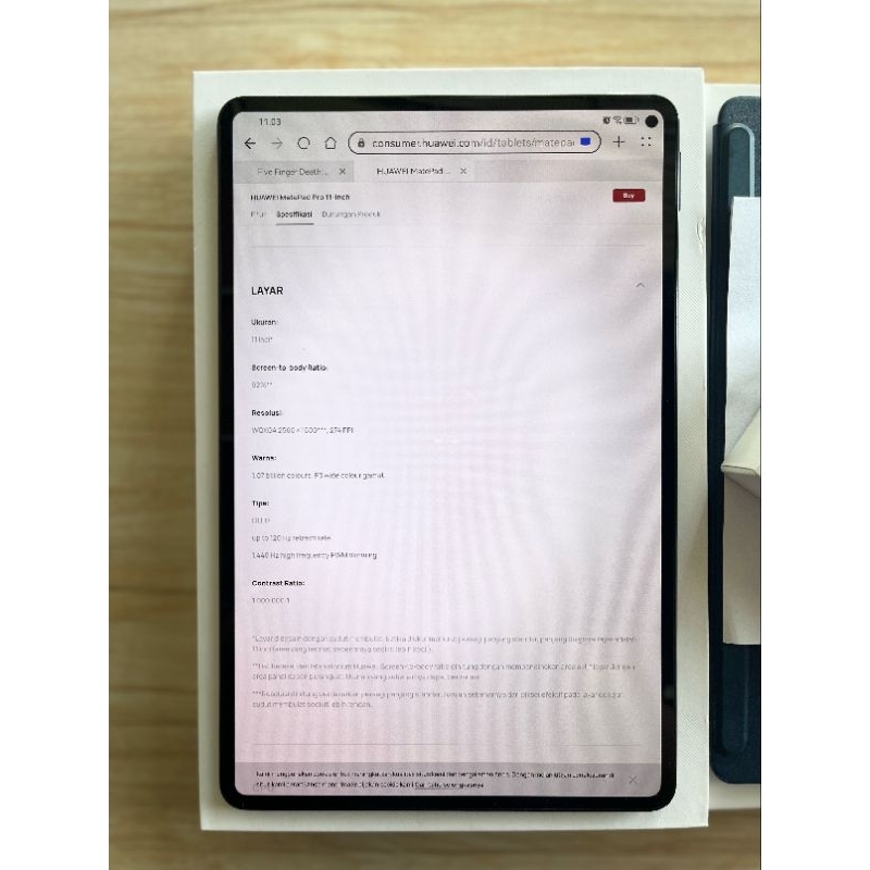 Huawei Matepad Pro 11" Ram 8/256gb Fullset+Keyboard+pensil Huawei