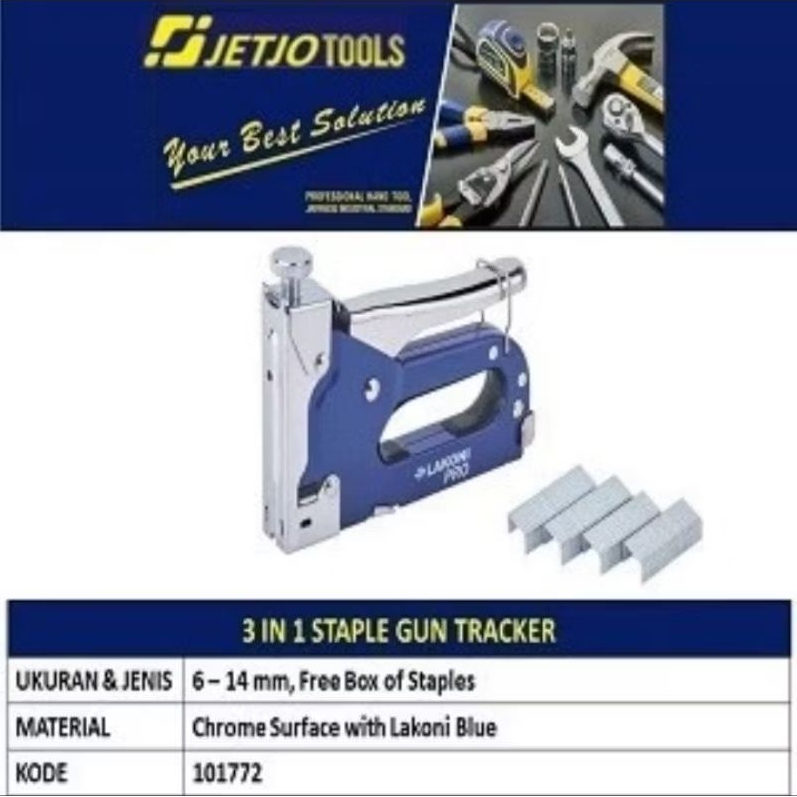 

Staples Gun Tracker 3 in 16-14mm 101772 Merk LAKONI PRO