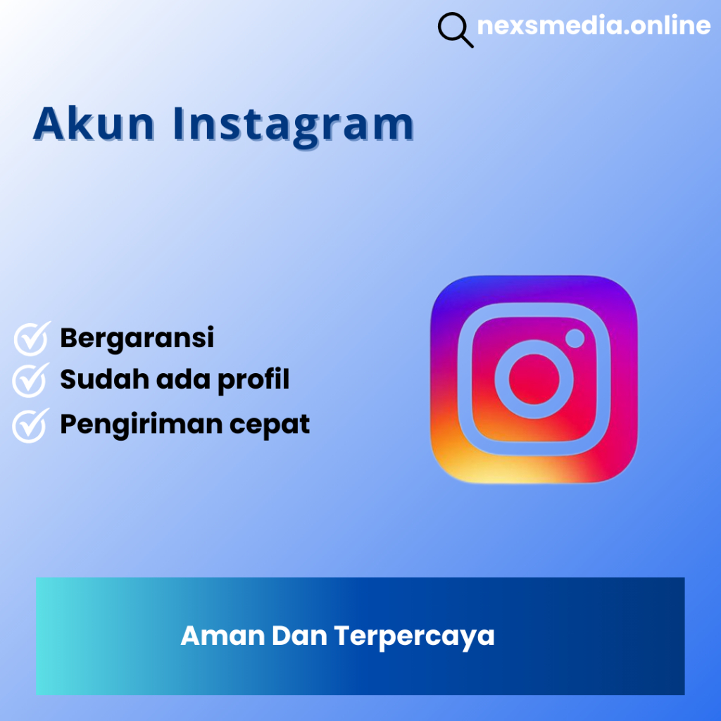 Akun Instagram polos Fresh Akun Ig real Bergaransi