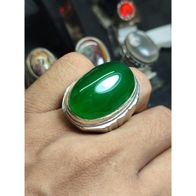 BATU CINCIN PRIA ORIGINAL GRIN KALSEDON