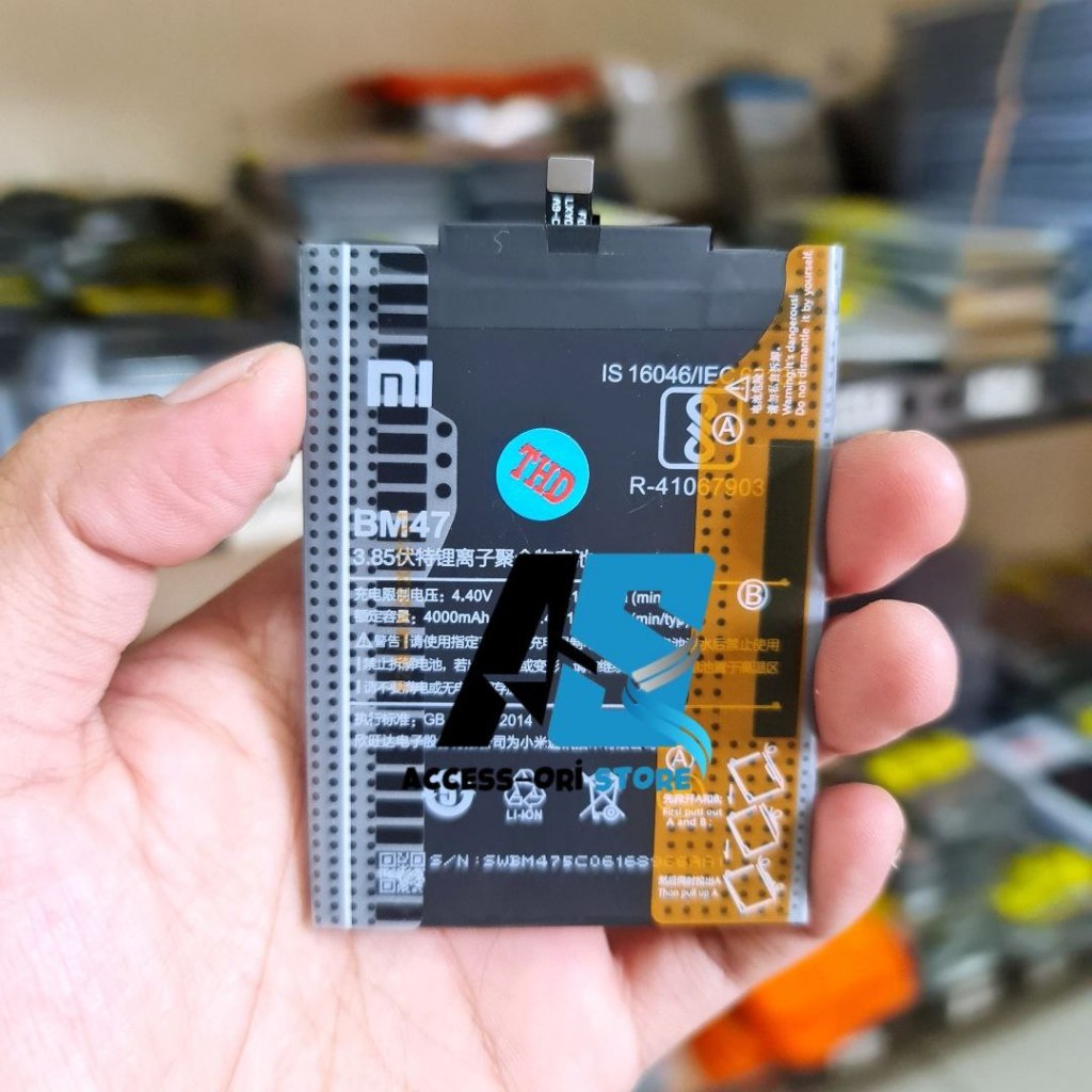 Batre Baterai BM47 Original HP Xiaomi Redmi 4X Batrei Battery Tanam