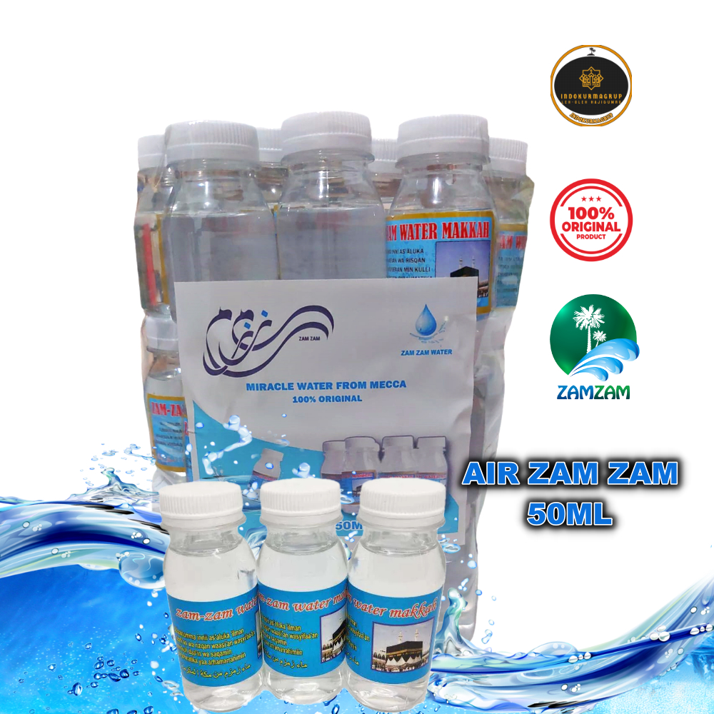 

AIR ZAM ZAM ASLI KEMASAN 50ML ISI 1PAK 10-50PCS