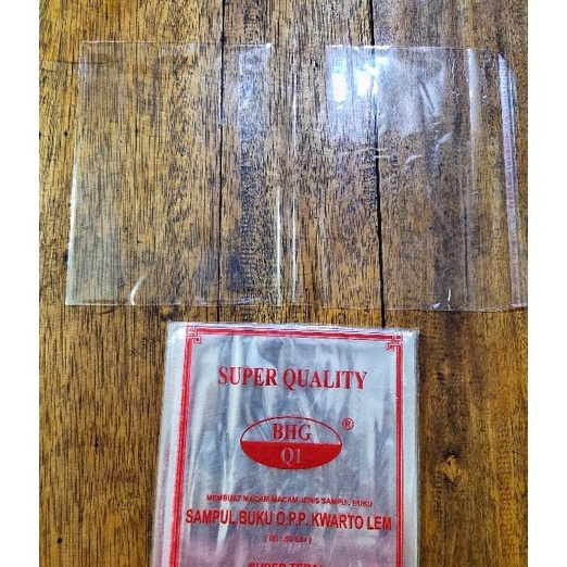 

PRODUK BARU KAMI Sampul buku OPP Plastik Quarto 1 pak Isi 5 lembar
