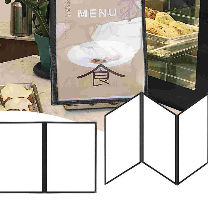 

LIMIT Buku Menu Restoran A4 Cover Pelindung Menu Sampul Cover Buku Menu Hitam