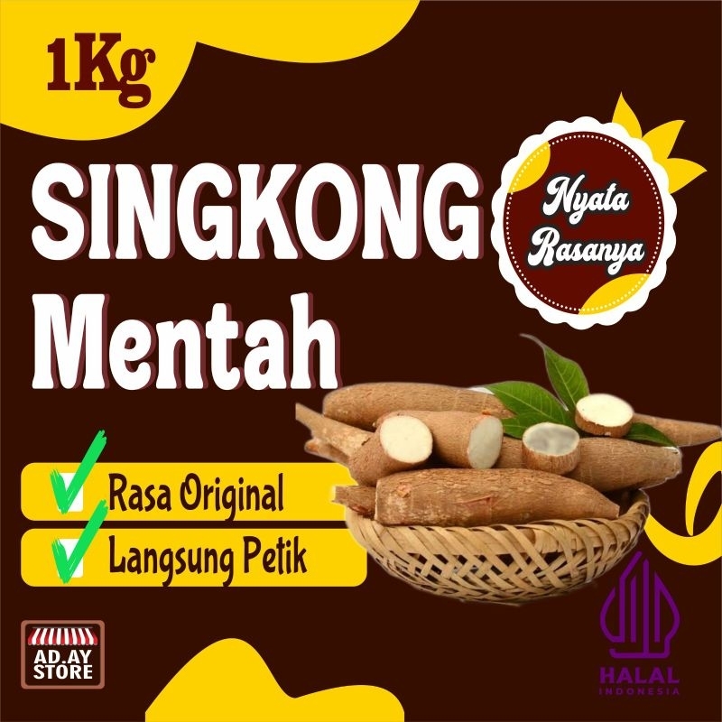 

Singkong Pulen Murah 1kg Hasil Panen Sendiri Promo [COD]