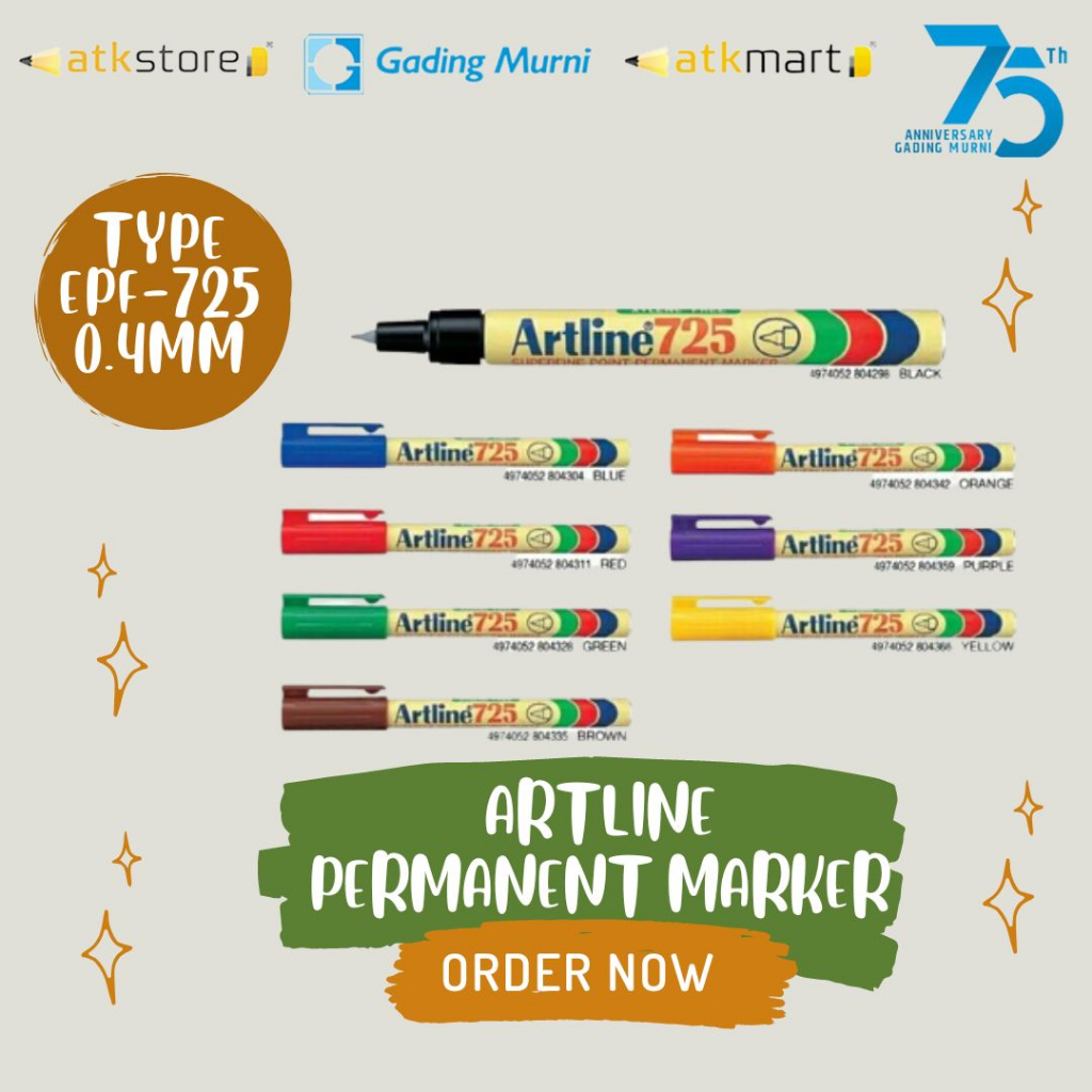 

Artline Permanent Marker Type EPF-725 0.4MM