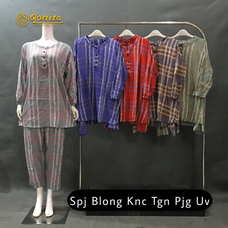 Setelan Qonita Batik  - SPJ Blong Kancing