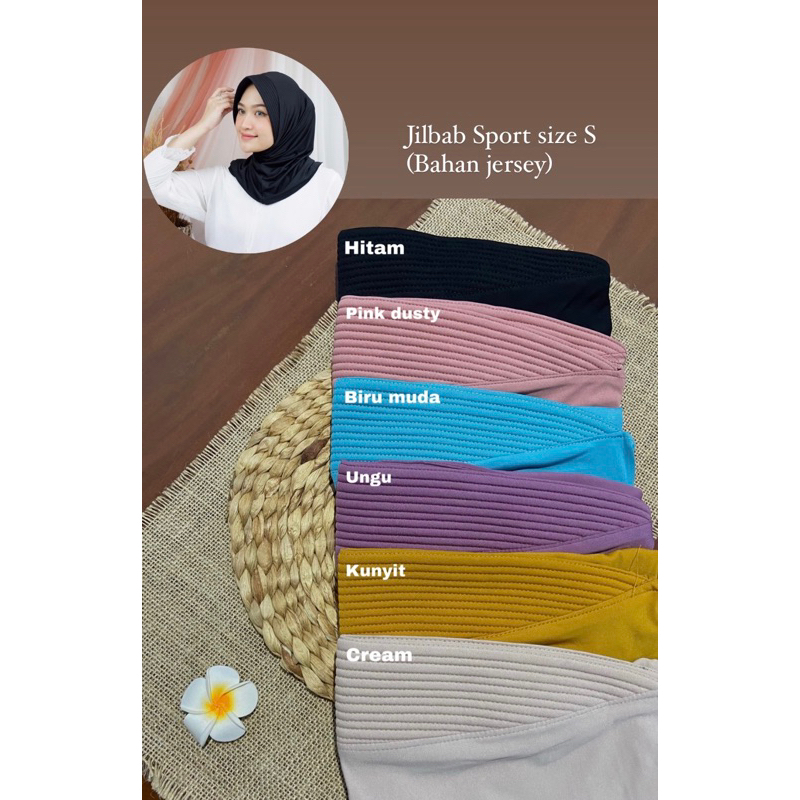 Jilbab sport (Tinggal warna hitam)