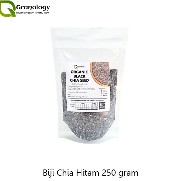 

HEMAT Organic Black Chia Seed Biji Chia Hitam Organik 25 gram by Granology