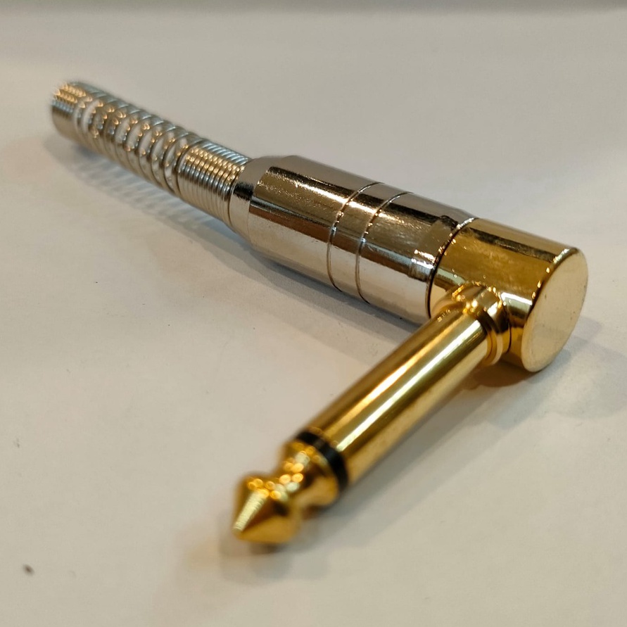 NEW PROMO Jek Akai Mono L Gold atau Jack gitar model L merek Fahrenheit ORIGINAL