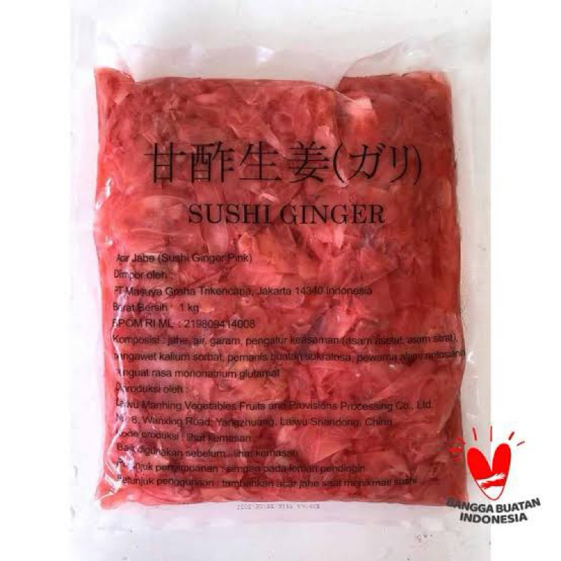 

SUSHI Ginger Pink (Acar Jahe Pink) 1 Kg