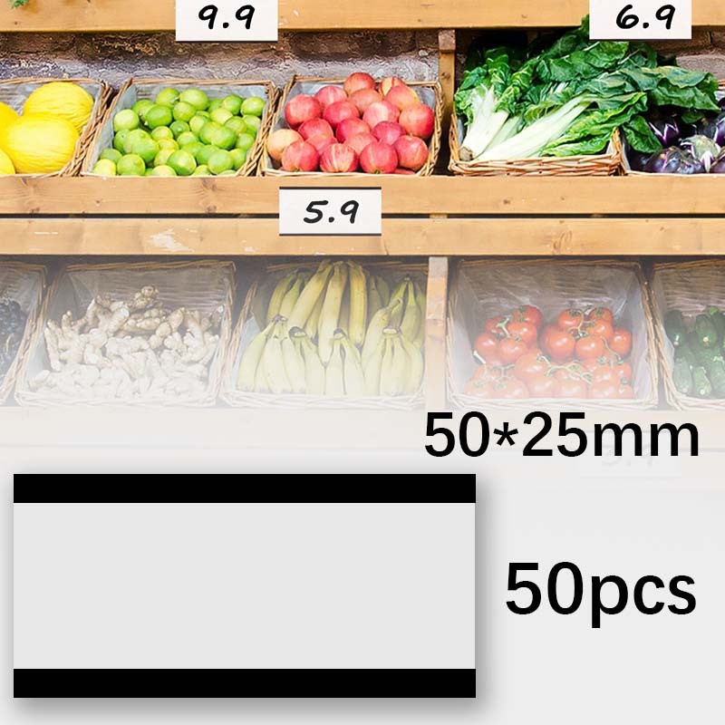 

50pcs Card Holder Magnetic Data Card Magnetic Label Holder Universal Magnet Sticker Magnet Name Tag 50*25mm