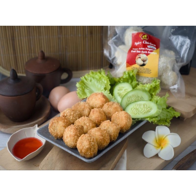 

Spicy Chicken atau Tori Ball Non MSG Home Made Frozen Bento Kualitas Premium