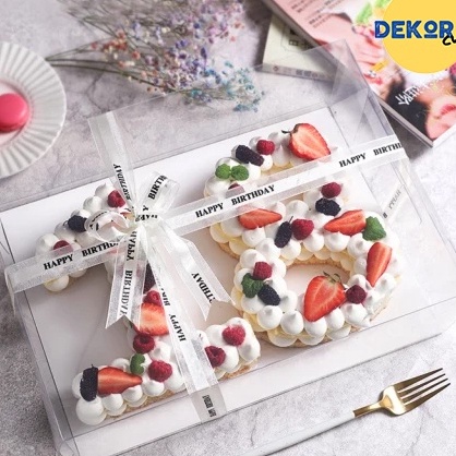 

MEGA Box kue huruf alphabet Box kue tart Box kue bening Box kue beserta alas Box kue ulang tahun