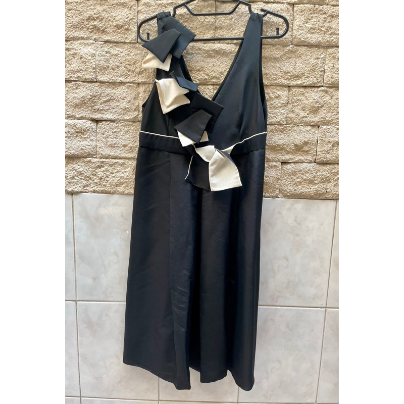 Party Dress Terusan Hitam Wanita Preloved