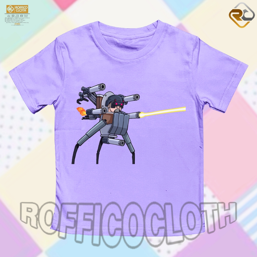 BAJU ANAK KAOS ANAK Penta Laser Strider Skibidi Toilet | Skibidi Toilet - ROFFICO CLOTH