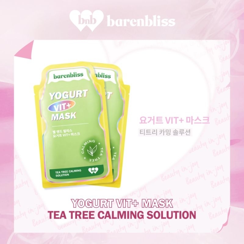 BNB Barenbliss Yogurt Vit+Mask•Tea Tree Oil•Sakura Brightenning