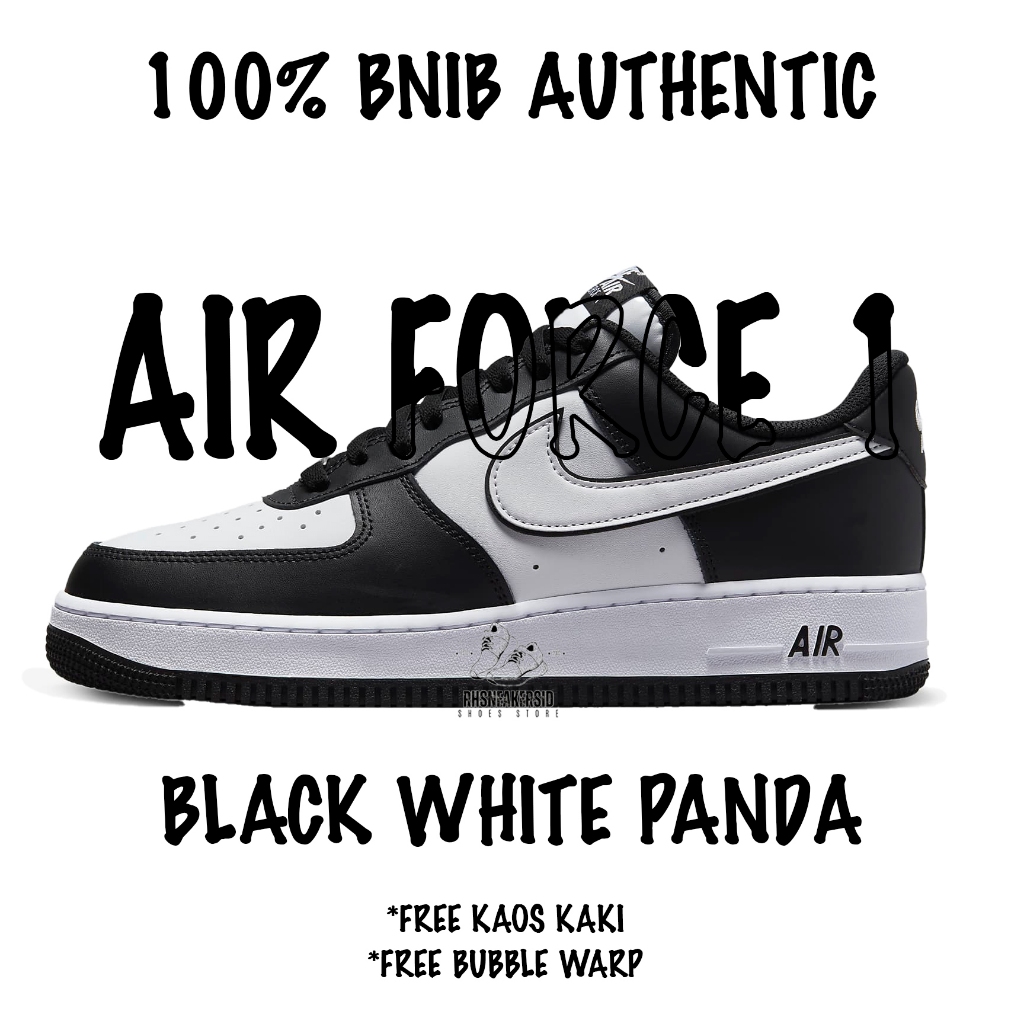 NIKE AF1 BLACK WHITE PANDA 100% BNIB FULL TAG