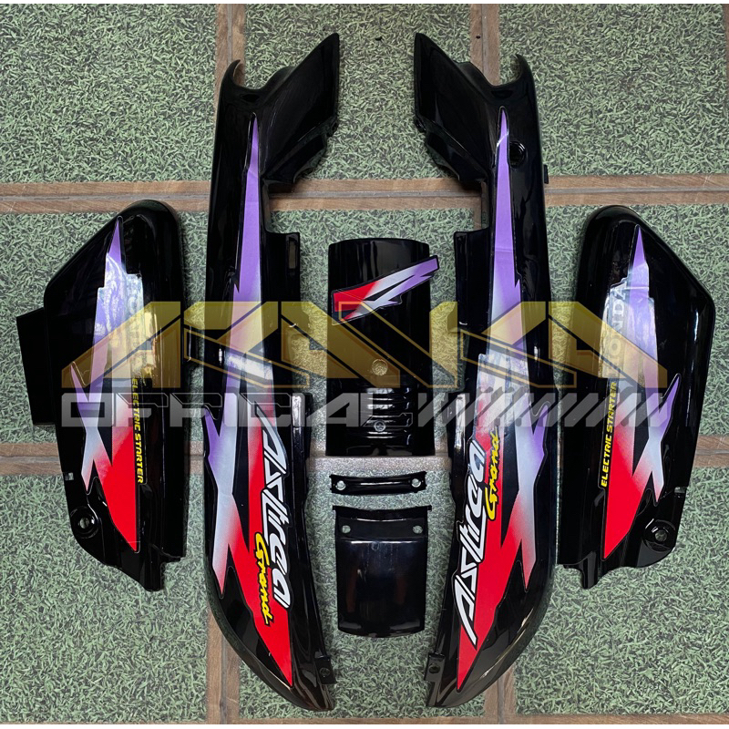 Paket Cover Body Halus Honda Astrea Grand Sabit Set Stripping Tahun 1995 bodi astrea grand sabit imp