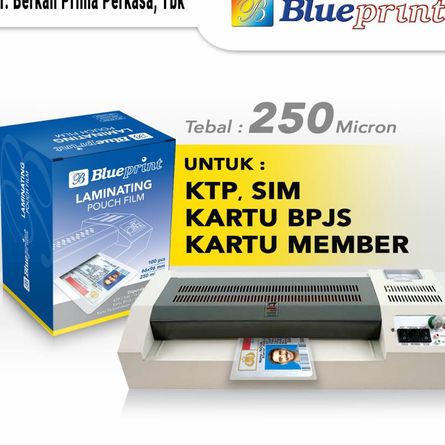 

TOP PRODUK Plastik Laminating Film Panas BLUEPRINT Laminating Film 25 Micron ID KTP