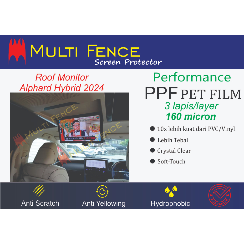 Anti Gores Roof Monitor Alphard Hybrid 2024