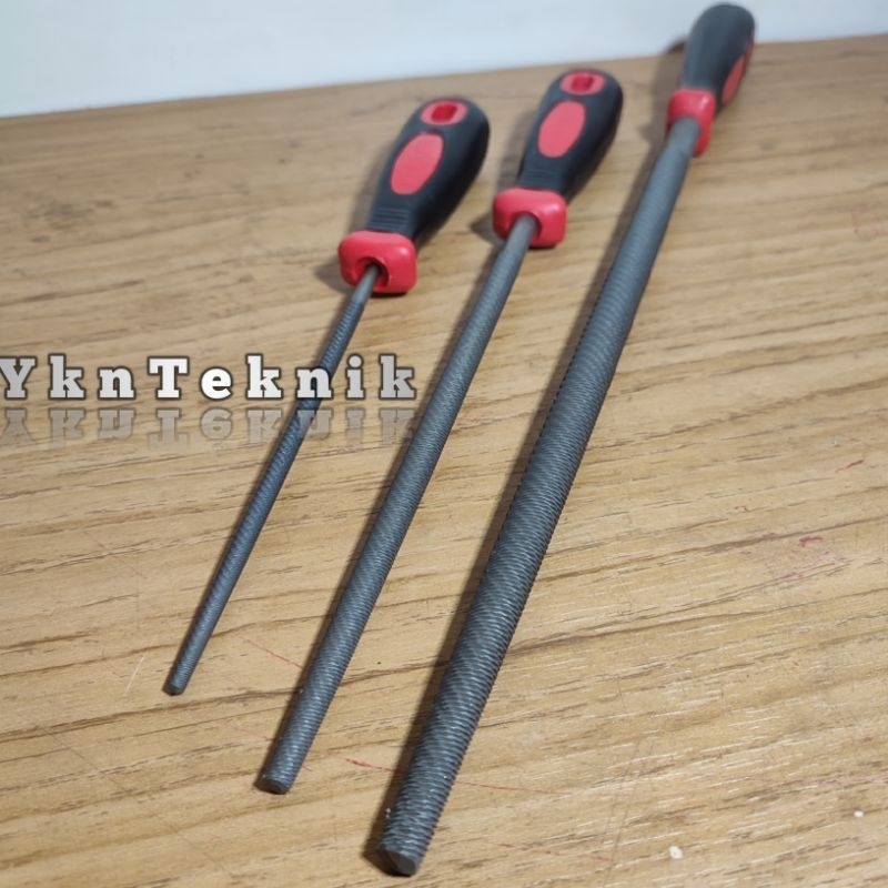 Kikir Besi Besar Bulat 6 8 10 12 inch Kleber / Kikir Model Bulat