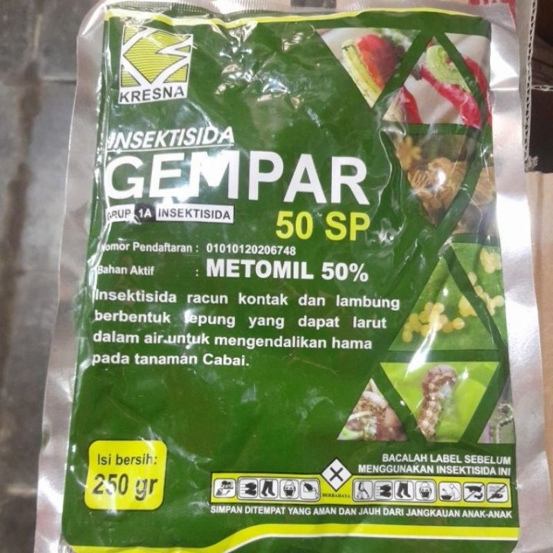INSEKTISIDA GEMPAR METOMIL 50SP 250GR